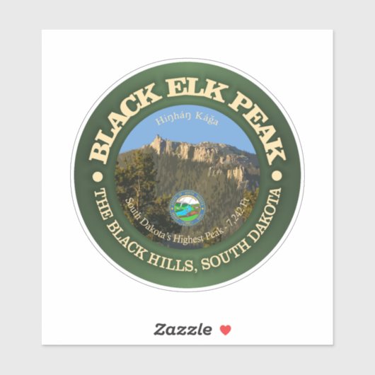 Black Elk Peak Sticker (Vel)