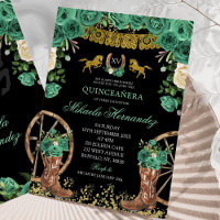 Black Emerald Green Hunter Westerne laarzen XV Año
