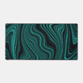 Black & Emerald Wavy Abstraction (Recto)