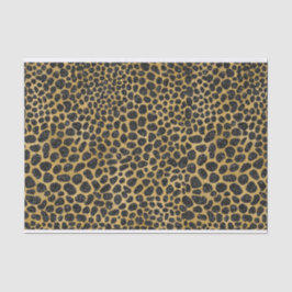 BLACK- EN GOLD LEOPARD-PATRONEN TISSUEPAPIER