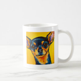 Black en Tan Chihuahua Koffiemok