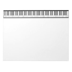 Black en White Piano Keys personaliseren Notitieblok