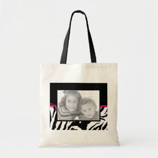 BLACK EN WITTE ZEBRA AFDRUKFOTO TOTE BAG