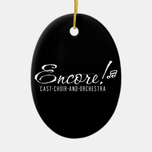 Black Encore Logo 2011 Ornament (Voorkant)