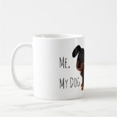 Black et Tan Dachshund Amoureux des chiens Mug (Gauche)