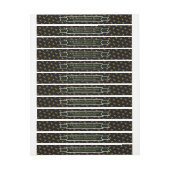 Black Étiquette Bee Colony Honey Jar Lid Étiquette (Feuille)