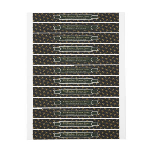 Black Étiquette Bee Colony Honey Jar Lid Étiquette