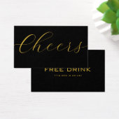 Black Event Corporate Drink Voucher Drink Bicket (Bureau)