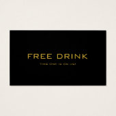 Black Event Corporate Drink Voucher Drink Bicket (Dos)