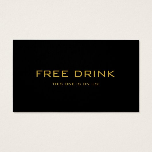 Black Event Corporate Drink Voucher Drink Bicket (Dos)