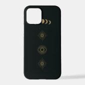 Black Evil Eye-telefoontas iPhone Hoesje (Achterkant)