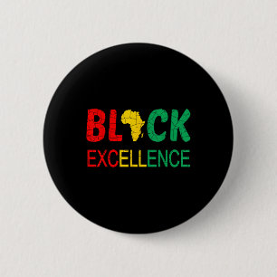 Black Excellence Black Geschiedenis Maand BHM Mann Ronde Button 5,7 Cm