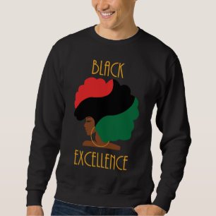 Black Excellence Pan African Flag Afro Black Histo Trui