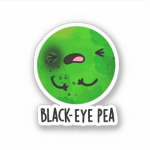 Black Eye Pea Funny Veggie Pun Sticker
