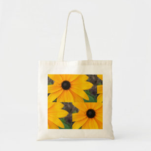 Black Eye Susan Flower Canvas tas Shopping Bag