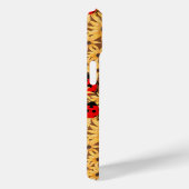 Black-Eyed Susan And Ladybugs Seamless Pattern Case-Mate iPhone Case (Achterkant / Rechts)