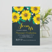 Black-eyed Susan Daisies Uitnodiging (Staand voorkant)