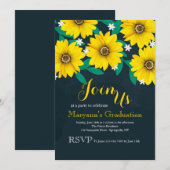 Black-eyed Susan Daisies Uitnodiging (Voorkant / Achterkant)