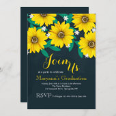 Black-eyed Susan Daisies Uitnodiging (Voorkant / Achterkant)