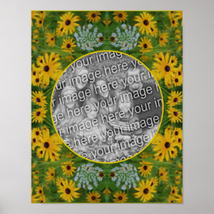Black Eyed Susan Daisy Art Creëer Uw eigen foto Poster