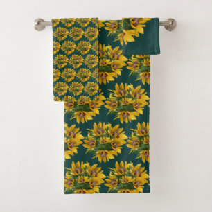 Black Eyed Susan Daisy Flower Bouquet Bad Handdoek