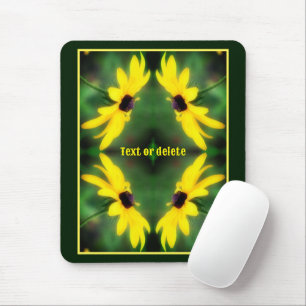 Black Eyed Susan Daisy Flower gepersonaliseerd Muismat