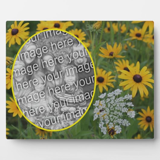 Black Eyed Susan Field Voeg je eigen foto toe Fotoplaat (Voorkant)