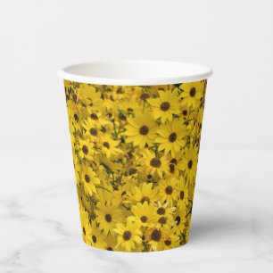 Black Eyed Susan Floral Paper cup Papieren Bekers