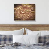 Black Eyed Susan Flower Art Sculpted Effect Canvas Afdruk (Insitu (Slaapkamer))