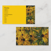 Black Eyed Susan Flower Carte de visite (Devant / Derrière)