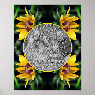 Black Eyed Susan Flower Creëer Uw eigen foto Poster