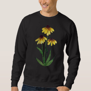 Black Eyed Susan Flower Garden Art Floral gardener Trui