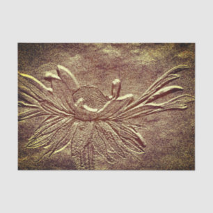 Black Eyed Susan Flower Sculpted Effect Decoupage Tissuepapier