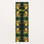 Black Eyed Susan Flower Unfolding Personalized Yogamat (Voorkant)