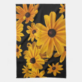 Black Eyed Susan Flowers Kitchen Towel Theedoek (Verticaal)