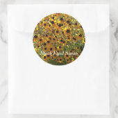 Black Eyed Susan Flowers Photo Votre Stickers Text (Sac)