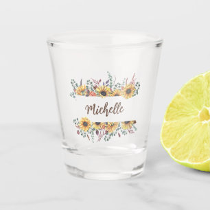 Black Eyed Susan Gardens - gepersonaliseerd Shot Glas