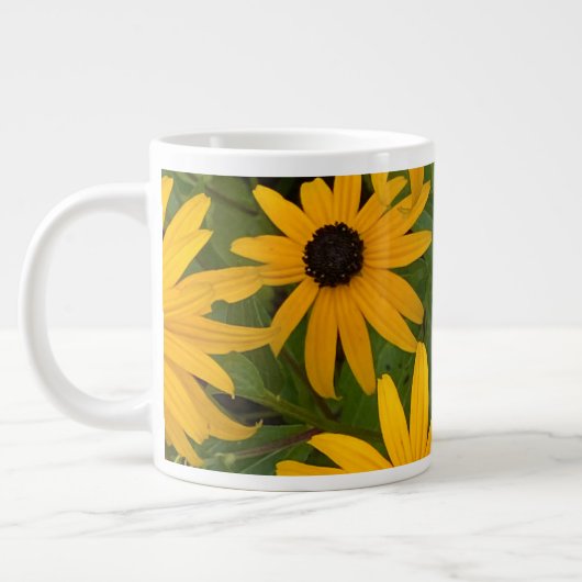 Black-eyed Susan Jumbo Coffee Mok (Links)