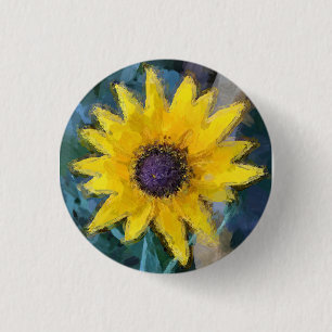 Black Eyed Susan Ronde Button 3,2 Cm