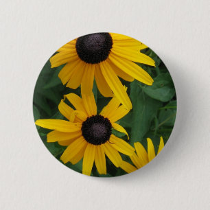 Black Eyed Susan Ronde Button 5,7 Cm