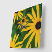 Black Eyed Susan Square Wall klok (Hoek)