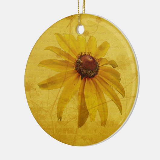 Black-Eyed Susan Wildflower Keramisch Ornament (Links)