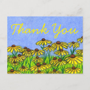 Black Eyed Susans ~Bedankkaart Briefkaart