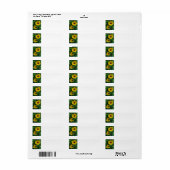 Black-Eyed Susans Etiket (Full Sheet)