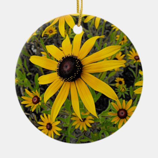 Black Eyed Susans Keramisch Ornament (Voorkant)