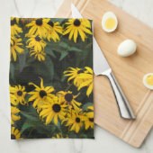 Black-Eyed Susans Theedoek (Quarter Fold)