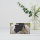 Black Faced Sheep Visitekaartje (Staand voorkant)