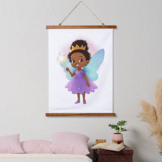 Black Fairy Girl Hanging Poster Hangend Wandkleed