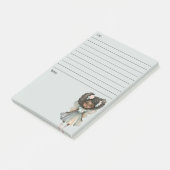 Black Fairy Girl Post It Note (Schuin)