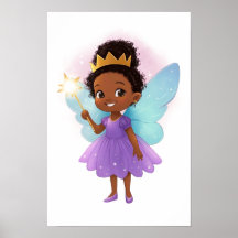 Black Fairy Girl  Poster
